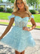 Sexy Off-Shoulder Strapless A-line Short Mini Homecoming Dress, HD32623