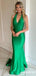 Elegant V-neck Halter Mermaid Long Prom Dress,Evening Dress,PD37784