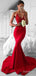 Sexy V-neck Spaghetti Strap Mermaid Long Prom Dress,Evening Dress,PD37799