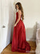 Elegant Strapless Split Side A-line Long Prom Dress,PD37840