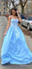 Elegant Sweatheart Spaghetti Strap A-line Long Prom Dress,Evening Dress,PD37817