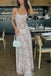 Pink Spaghetti Straps Sleeveless A-line  Long Prom Dress, PD3751