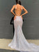 Sexy Deep V-neck Backless Mermaid Long Prom Dress,PD37893