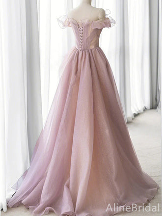 Elagant Lilac Strapless A-line Layered Tulle Prom Dress, Evening Dress, PD37911