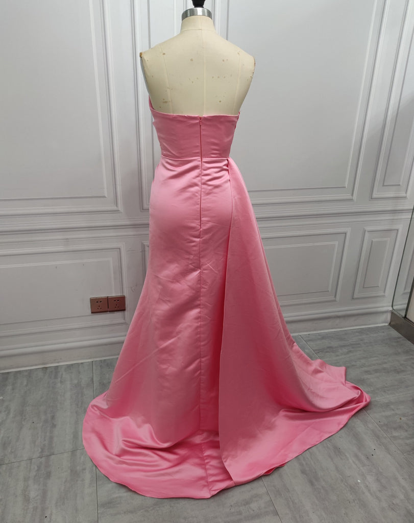 Sexy V-neck Sleeveless Mermaid Floor Length Prom Dress, PD3648