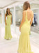 Sexy V-neck Halter Backless Mermaid Long Prom Dress,PD38010