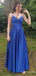 Elegant V-neck A-line Long Prom Dress,PD38042