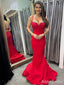 Sexy V-neck Spaghetti Strap Mermaid Long Prom Dress,PD38044