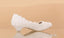 Pregnant Flat Heels Pearls Lace Pointed Toe White Wedding Bridal Shoes, S017