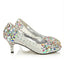 Popular Sparkly Crystal High Heels Pointed Toe White Wedding Bridal Shoes, S011