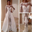 Long Sleeve Lace Unique See Through Vintage Princess Wedding Dresses. PD0511