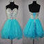 Strapless sweetheart mismatched sparkly mini cute for teens cocktail homecoming prom gowns dress,BD0082