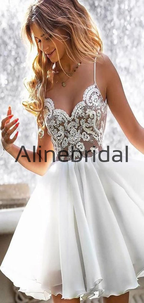 A-line Cheap Lace Pretty Modest Homecoming Dresses HD102