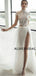 A-line Top Lace Cap Popular Off White Country Wedding Dresses, WD1204