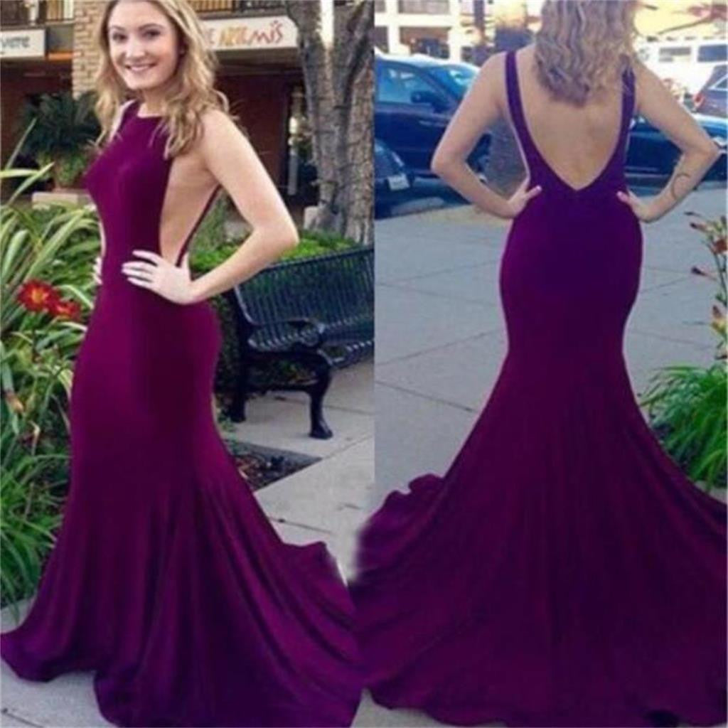 Long Popular Backless Sexy Elegant Mermaid Evening Party Charming Prom Dress,PD0123