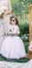 Cheap A-line Simple White Soft Flower Girl Dresses FGS146