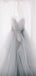 Light Grey Tulle Ruffles Strapless Ball Gown Simple Wedding Dresses, AB1110