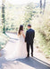Off Shoulder Ivory Chiffon A-line Beach Wedding Dresses. AB061