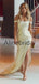 Off the Shoulder Side Slit Formal Mermaid Fashion Prom Dresses PD1012