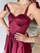 Fancy Spaghetti Strap Sweetheart A-line Short Prom Dress, PD3065