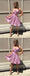 Sparkly Pink Strapless Pleating Simple Fashion Homecoming Dresses ,HD0010