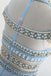 Stunning Pale Blue  Beaded See Through Top Cap Sleeve Mermaid Prom Dresses,PD00066