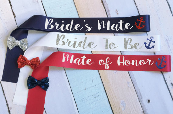 Simple Wedding Sash, Bride To Be Sash,Lace Sash,Different Color Sashes, Custom Printing Sash, SA0015