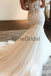 Elegant Sweetheart Strapless Lace Applique Mermaid Long Wedding Dresses, WD1117